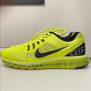 NIKE AIR MAX 2012 VOLT NEON SNEAKERS MENS SIZE 11.5